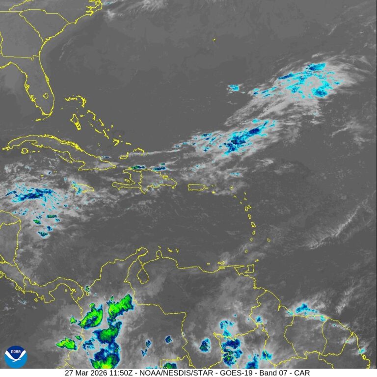 Indomet advierte que continuarán las lluvias por incidencia de una vaguada sobre el país
